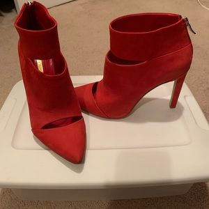 BCBG red high heels